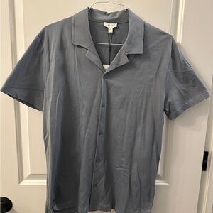 Men's Blue Short Sleeve Shirt